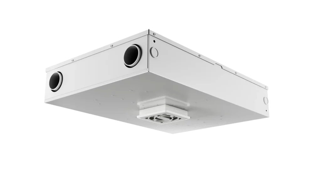 Air Guardian 2x2 ceiling-mounted LED purifier with antimicrobial technology