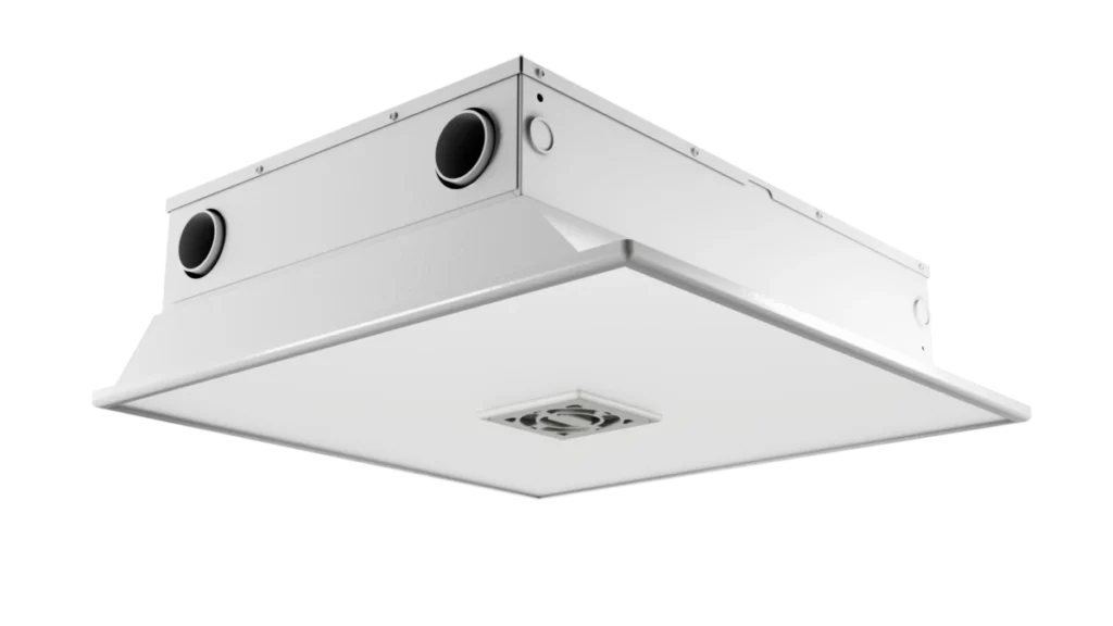 Antimicrobial LED light panel designed for healthcare and cleanroom environments