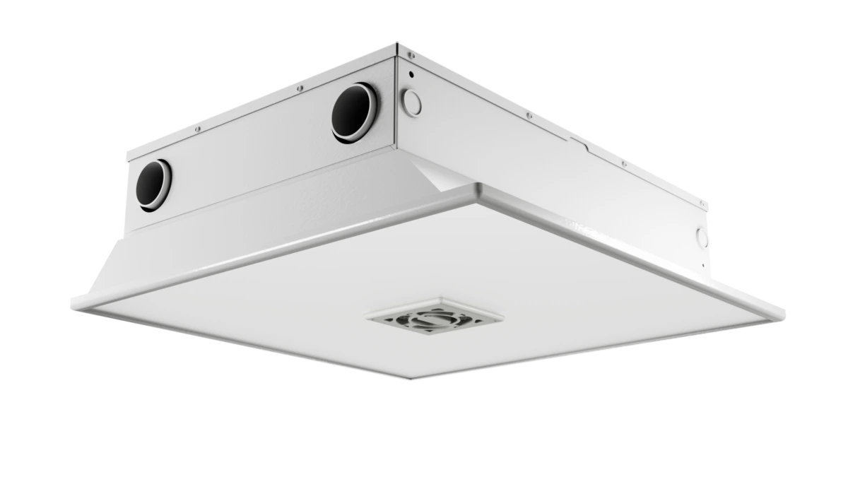 Antimicrobial LED light panel designed for healthcare and cleanroom environments